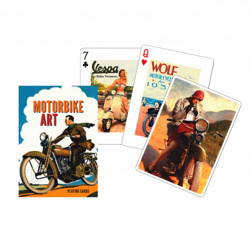 Carti de joc de colectie cu tema "Motorbike Art"